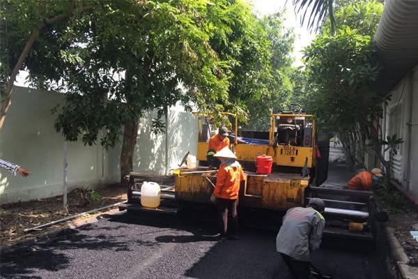 Các bước thi công thảm nhựa bê tông nóng