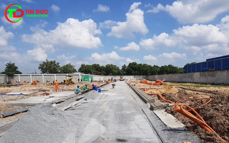 Công tác chuẩn bị mặt bằng trải thảm bê tông nhựa nóng