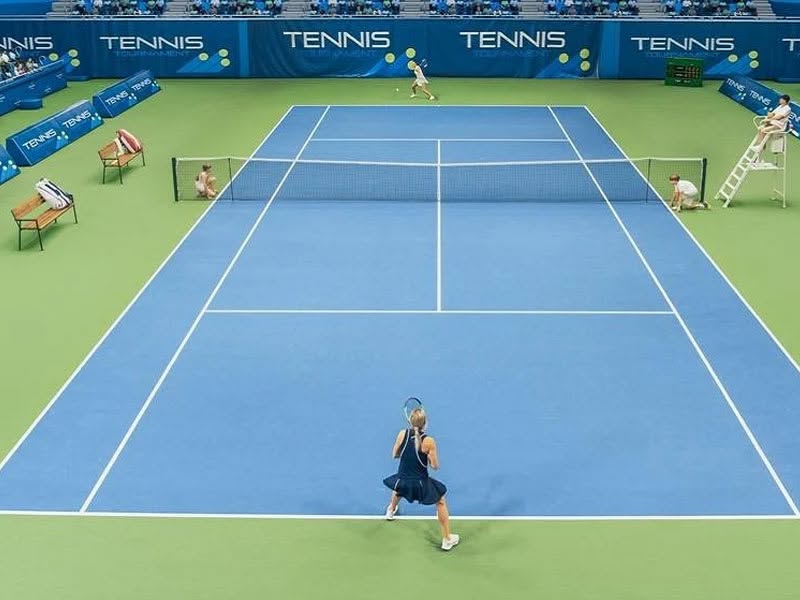 Thi công nền sân chơi tennis