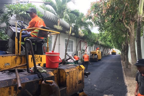 Lu bảo dưỡng sau khi trải nhựa xong