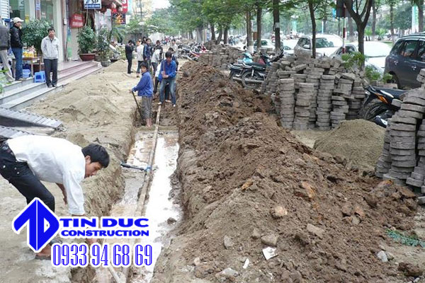 công ty đào đường cống thoát nước tại tphcm