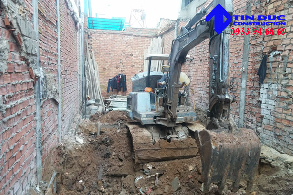 Dịch vụ đào móng nhà uy tín ở TPHCM