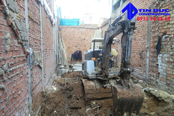 Dịch vụ đào móng nhà HCM